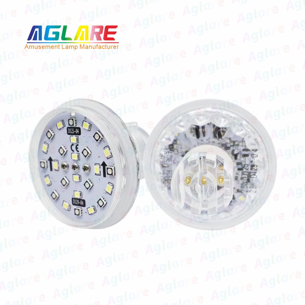 D125 + D129 自动法式 60 mm  RGB+W LED 像素 装璜灯，带 3 芯接口，合用于娱乐照明